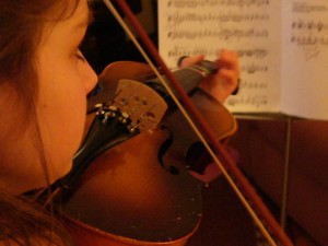 violin student